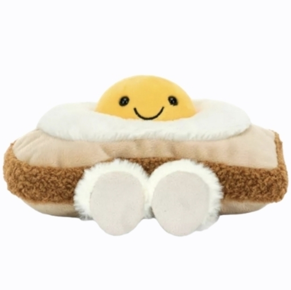 JELLYCAT Amuseables Egglantine Egg On Toast Soft and Plush NWT